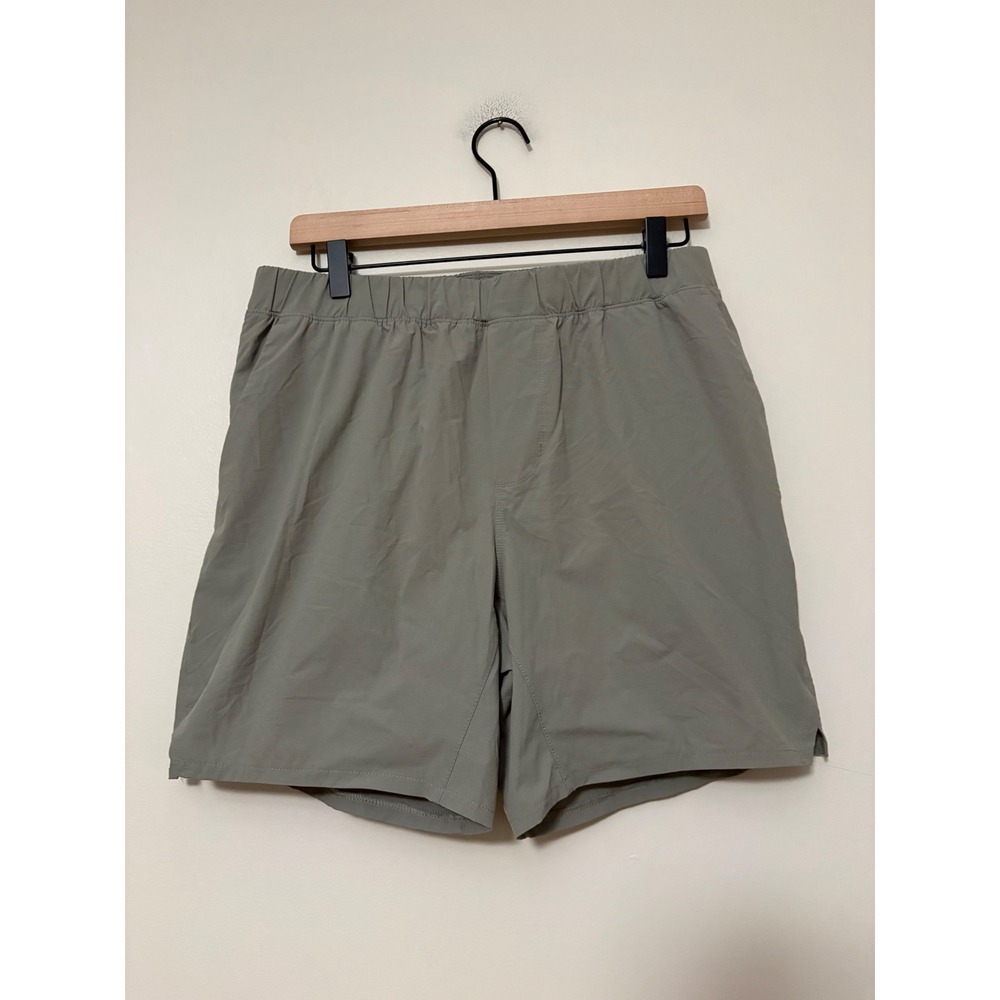 Wellen Lined Athletic Shorts Mens M Gray Training Gym Running Stretch